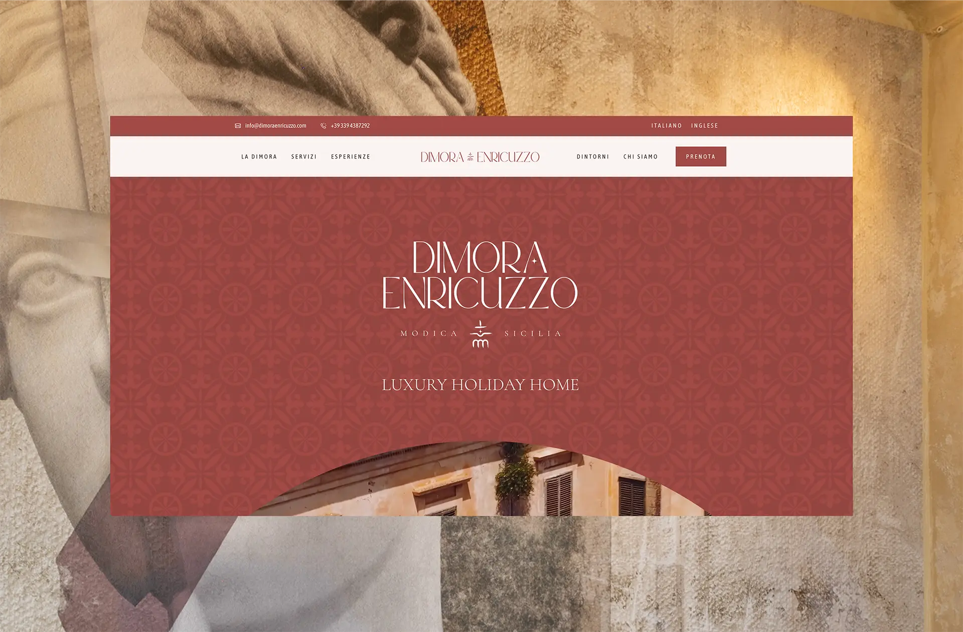 Anteprima sito Dimora Enricuzzo by Nevele Digital Boutique