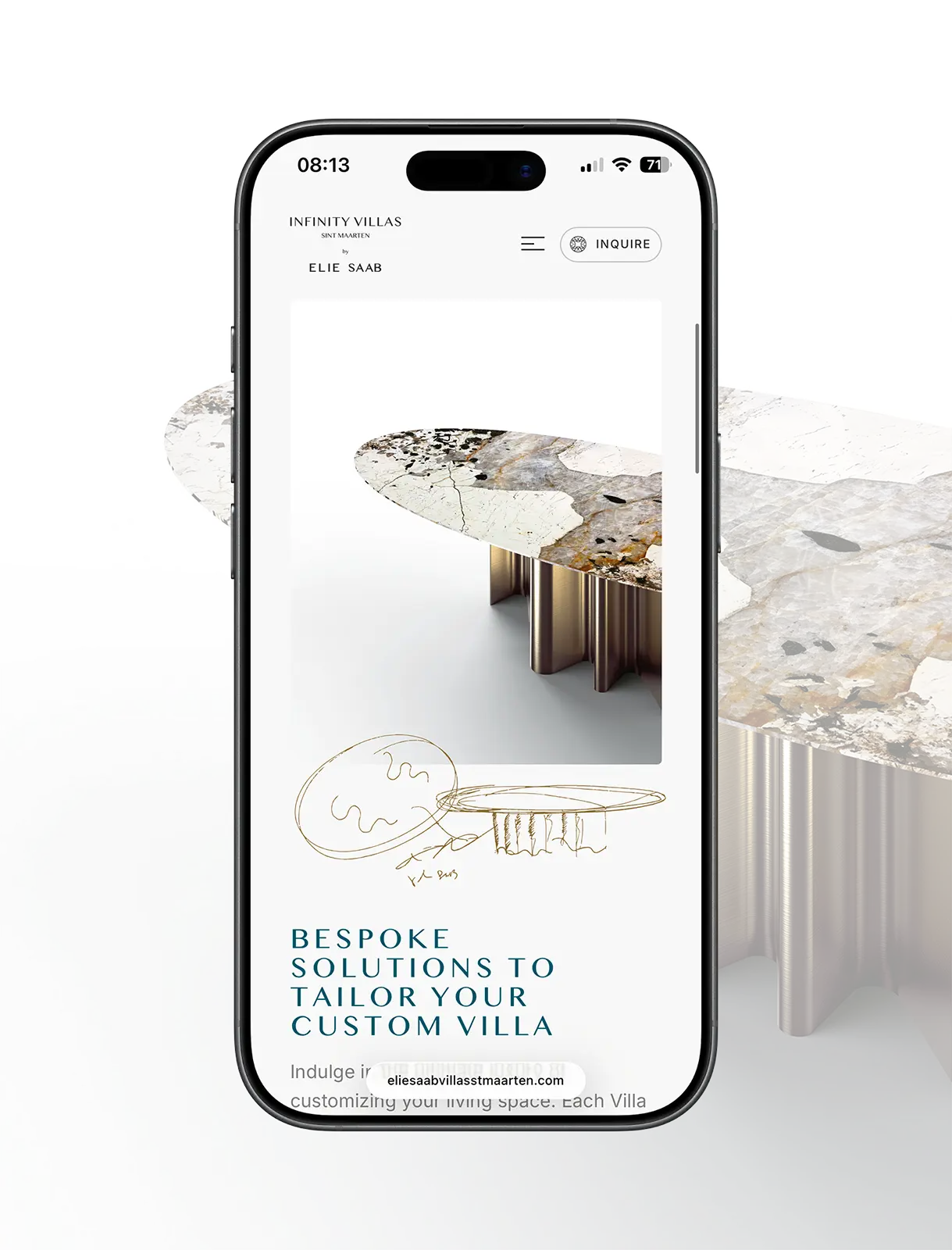 Anteprima sito mobile Elie Saab Maison by Nevele Digital Boutique