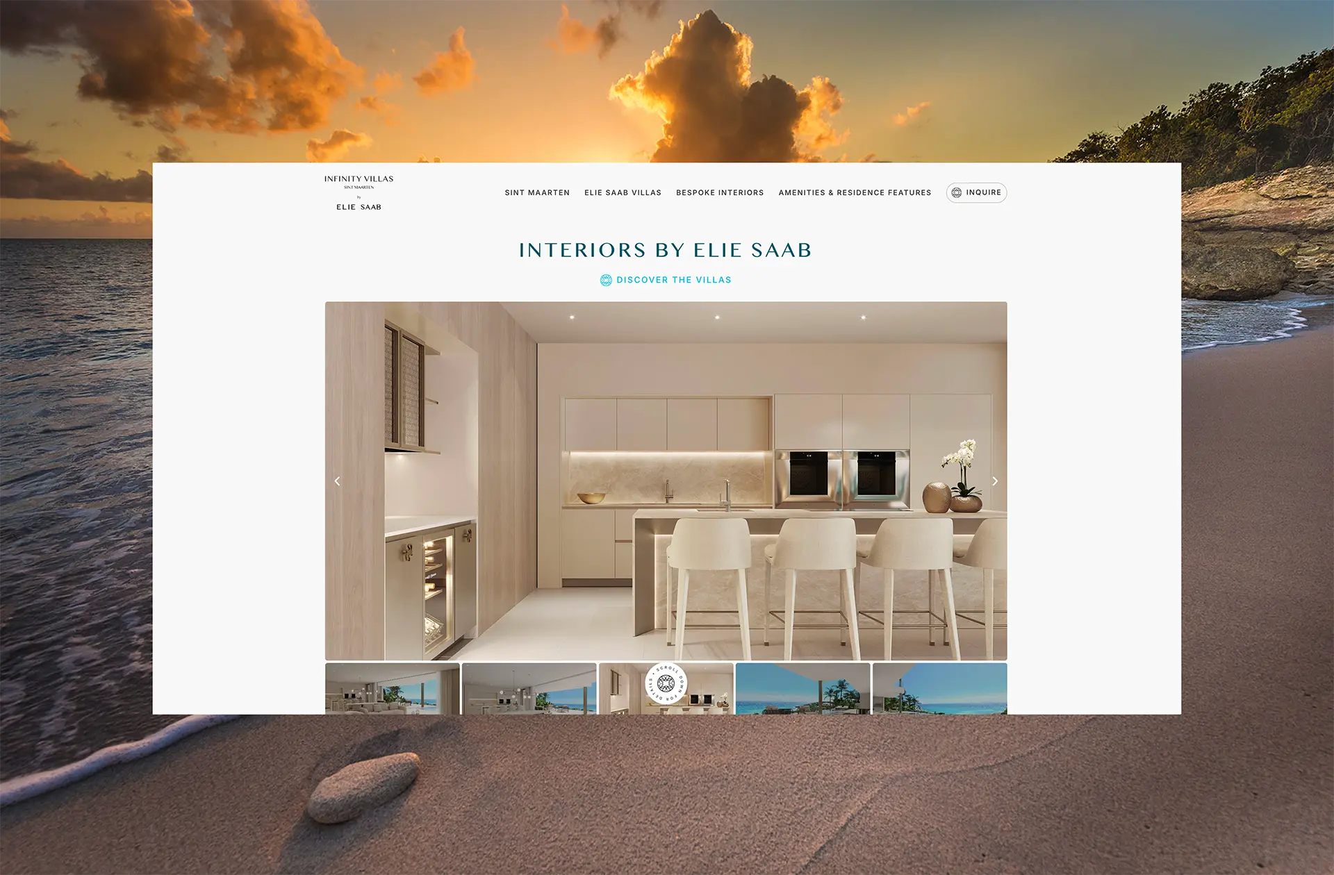 Pagina progetto Elie Saab Maison by Nevele Digital Boutique