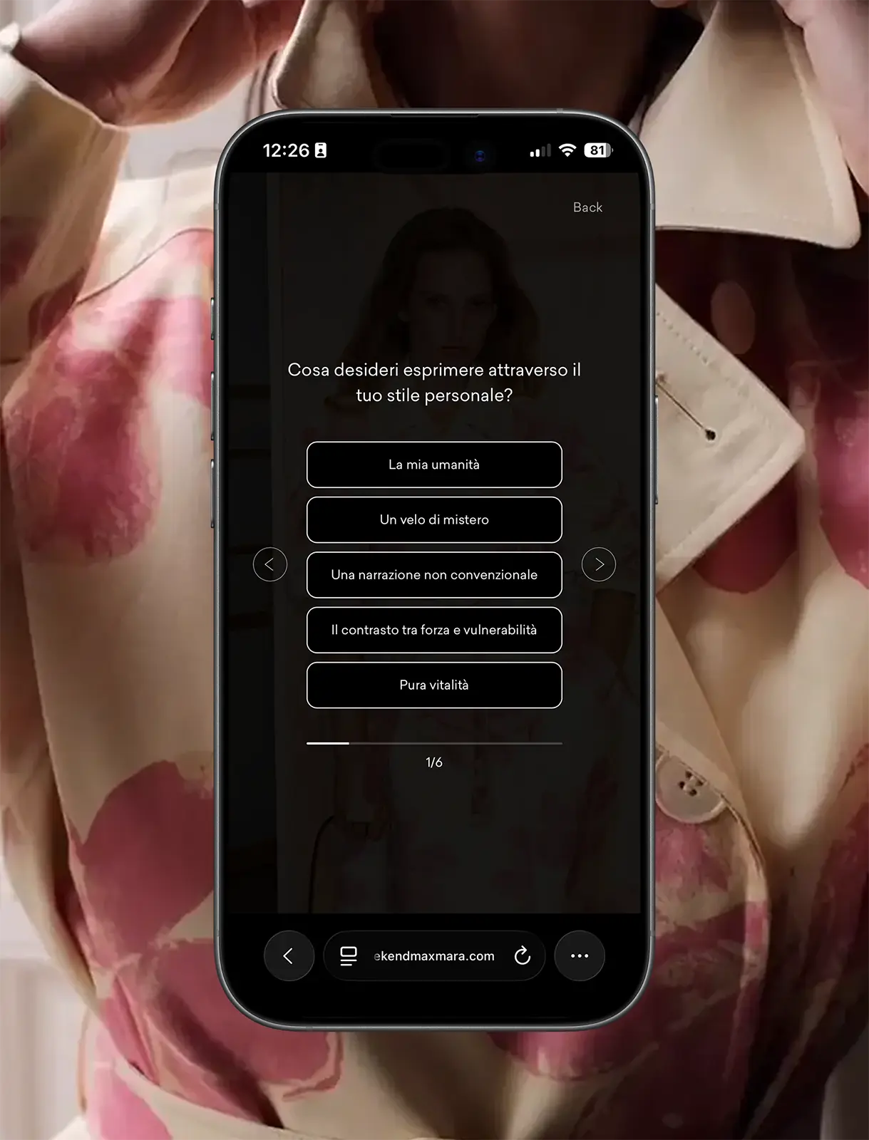 UX Design Fashion di Lusso, Branding e Siti Web di Lusso: Interfaccia Max Mara